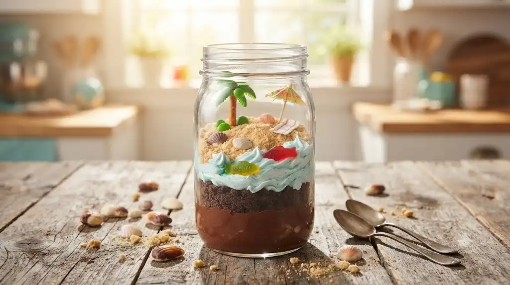 13 Fun Jar Crafts for Kids Featuring Edible Chocolate Terrariums