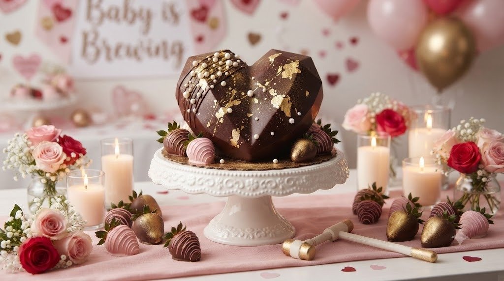 10 Yummy Valentine Baby Shower Decoration Ideas Using Stunning Edible Centrepieces