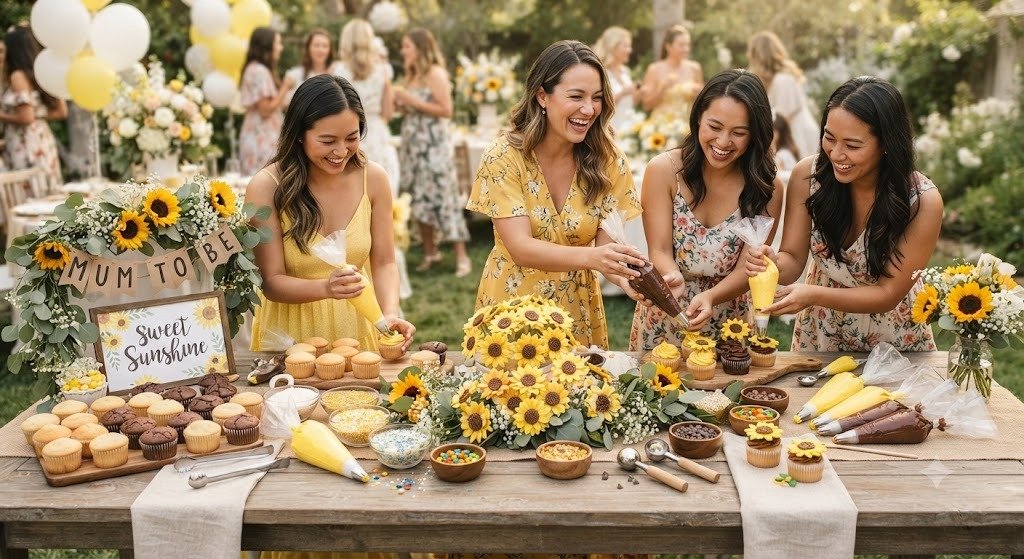 13 Sweet Sunshine Baby Shower Ideas Inspired by Bright Edible Sunflowers