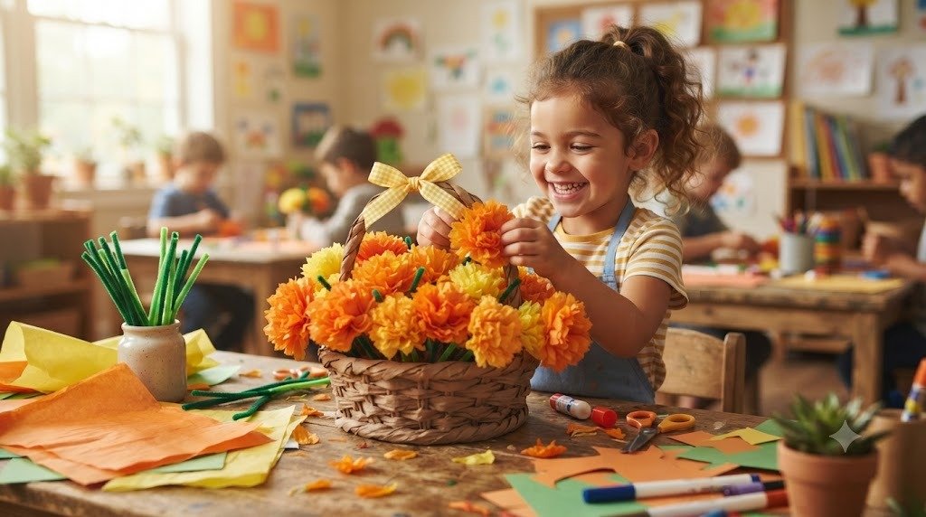 11 Sweet Grandma Mothers Day Crafts for Kids Inspired by Edible Flowers