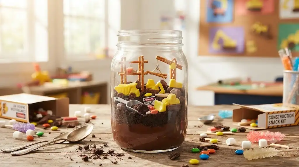 13 Fun Jar Crafts for Kids Featuring Edible Chocolate Terrariums