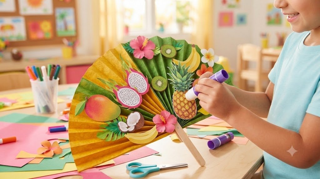 10 Fun Fan Crafts for Kids Made With Foldable Fruit Leather