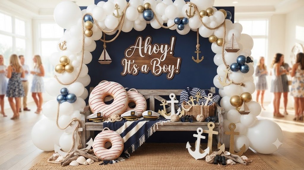 10 Sweet Ahoy It's a Boy Baby Shower Ideas Built With Yummy Donut Lifesavers