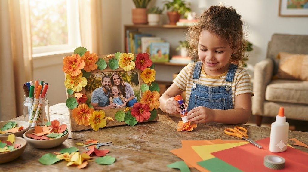 11 Sweet Grandma Mothers Day Crafts for Kids Inspired by Edible Flowers
