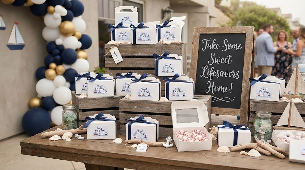 10 Sweet Ahoy It's a Boy Baby Shower Ideas Built With Yummy Donut Lifesavers